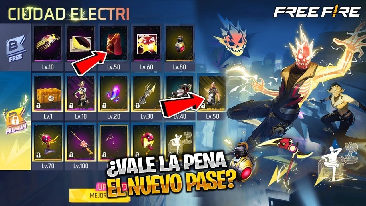 evolutivasque recompensas ofrece el pase elite de free fire